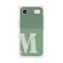 Premium Square Case with MagSafe［ Original - initial two tone - M green ］