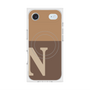 Premium Square Case with MagSafe［ Original - initial two tone - N brown ］