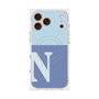 Premium Square Case with MagSafe［ Original - initial two tone - N blue ］