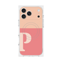 Premium Square Case with MagSafe［ Original - initial two tone - P pink ］