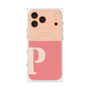 Premium Square Case with MagSafe［ Original - initial two tone - P pink ］