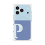 Premium Square Case with MagSafe［ Original - initial two tone - P blue ］