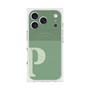 Premium Square Case with MagSafe［ Original - initial two tone - P green ］
