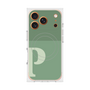 Premium Square Case with MagSafe［ Original - initial two tone - P green ］