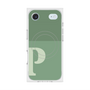Premium Square Case with MagSafe［ Original - initial two tone - P green ］