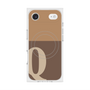 Premium Square Case with MagSafe［ Original - initial two tone - Q brown ］