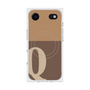 Premium Square Case with MagSafe［ Original - initial two tone - Q brown ］