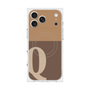 Premium Square Case with MagSafe［ Original - initial two tone - Q brown ］