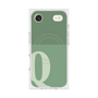 Premium Square Case with MagSafe［ Original - initial two tone - Q green ］