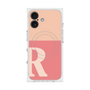 Premium Square Case with MagSafe［ Original - initial two tone - R pink ］