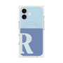 Premium Square Case with MagSafe［ Original - initial two tone - R blue ］