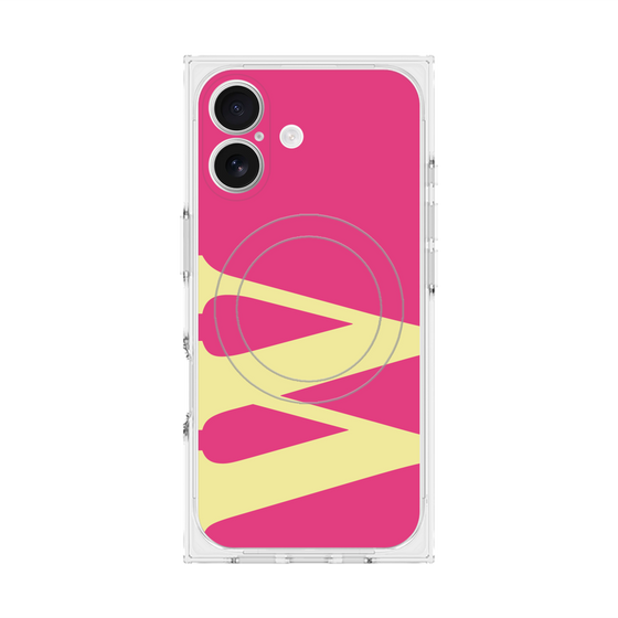 Premium Square Case with MagSafe［ Original - initial color - W pink ］