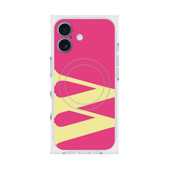 Premium Square Case with MagSafe［ Original - initial color - W pink ］