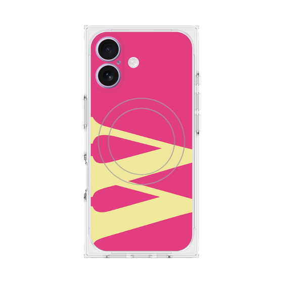 Premium Square Case with MagSafe［ Original - initial color - W pink ］