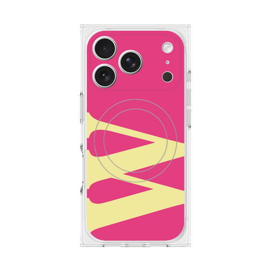 Premium Square Case with MagSafe［ Original - initial color - W pink ］