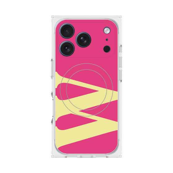 Premium Square Case with MagSafe［ Original - initial color - W pink ］