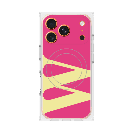 Premium Square Case with MagSafe［ Original - initial color - W pink ］