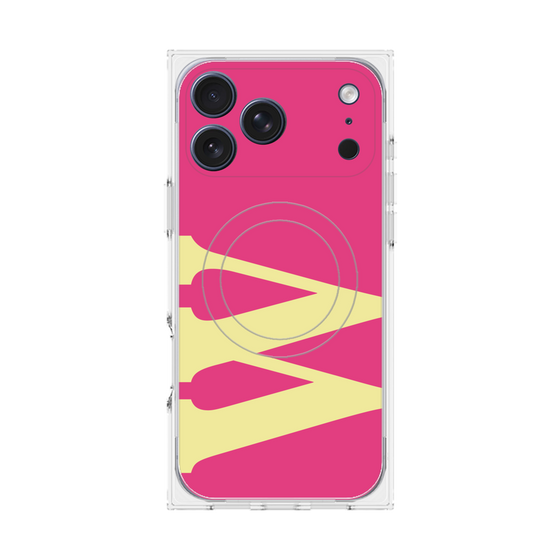 Premium Square Case with MagSafe［ Original - initial color - W pink ］