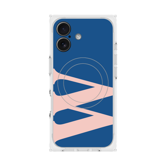 Premium Square Case with MagSafe［ Original - initial color - W navy ］