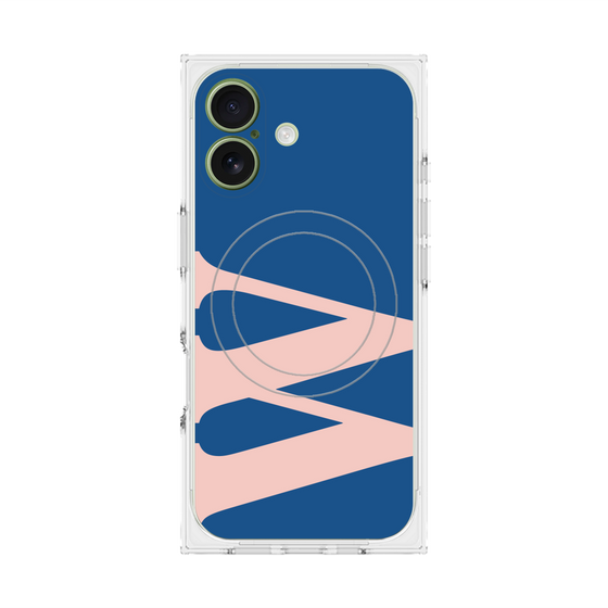 Premium Square Case with MagSafe［ Original - initial color - W navy ］