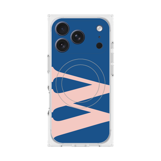 Premium Square Case with MagSafe［ Original - initial color - W navy ］