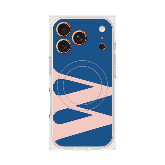 Premium Square Case with MagSafe［ Original - initial color - W navy ］