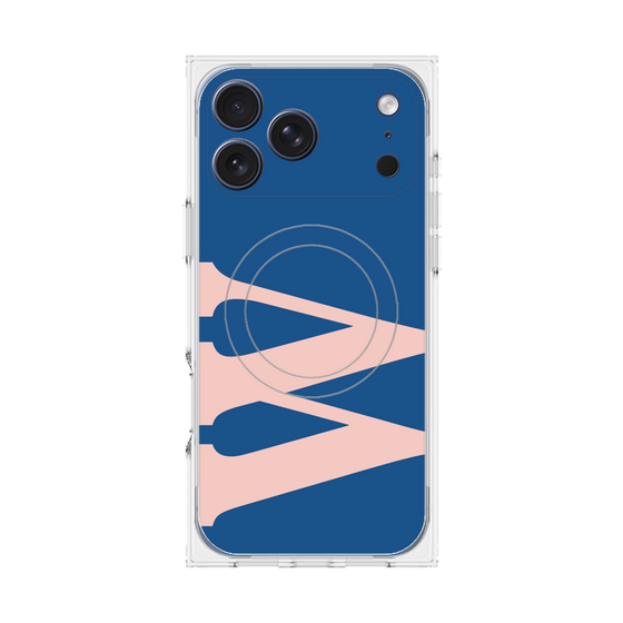 Premium Square Case with MagSafe［ Original - initial color - W navy ］