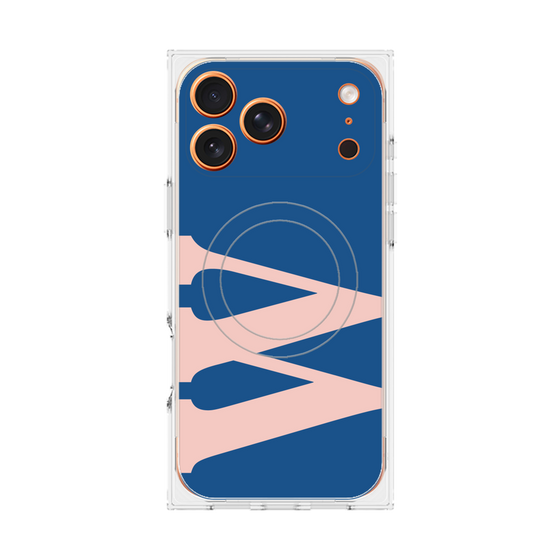 Premium Square Case with MagSafe［ Original - initial color - W navy ］