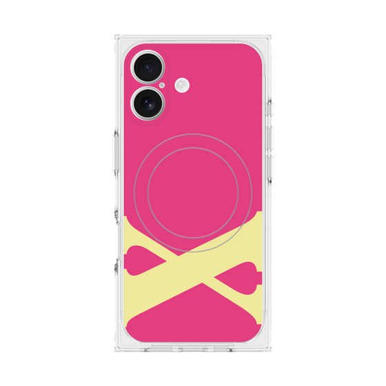 Premium Square Case with MagSafe［ Original - initial color - X pink ］