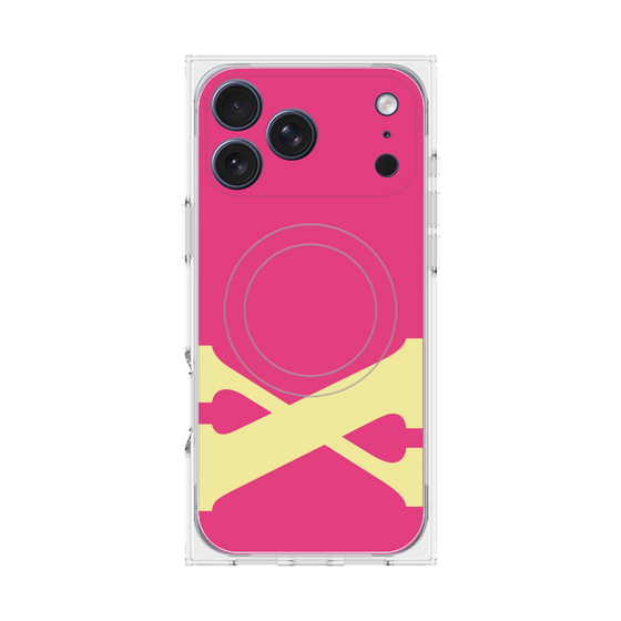 Premium Square Case with MagSafe［ Original - initial color - X pink ］