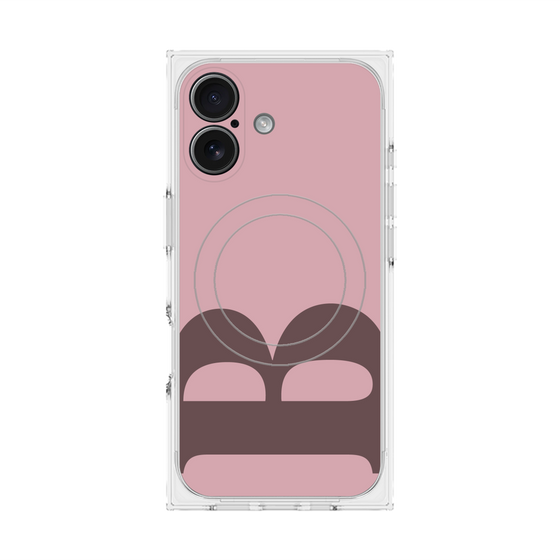 Premium Square Case with MagSafe［ Original - initial color - B dusty pink ］