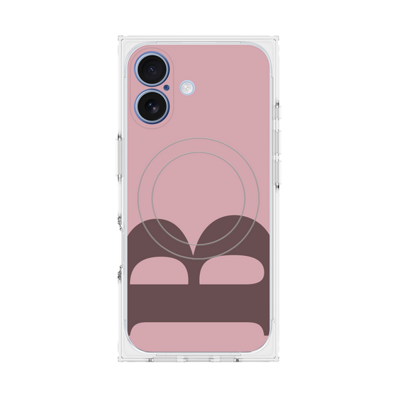 Premium Square Case with MagSafe［ Original - initial color - B dusty pink ］