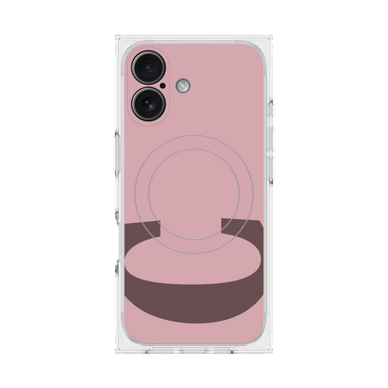 Premium Square Case with MagSafe［ Original - initial color - C dusty pink ］