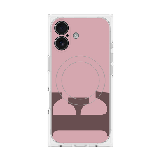 Premium Square Case with MagSafe［ Original - initial color - E dusty pink ］