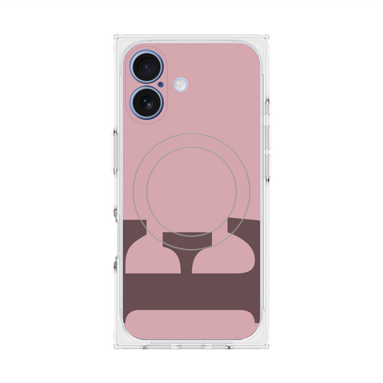 Premium Square Case with MagSafe［ Original - initial color - E dusty pink ］