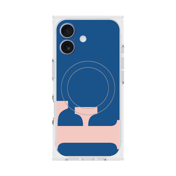 Premium Square Case with MagSafe［ Original - initial color - F navy ］