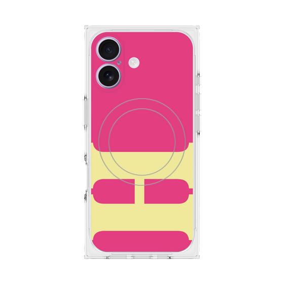 Premium Square Case with MagSafe［ Original - initial color - H pink ］