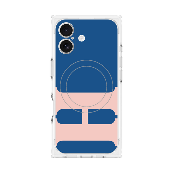 Premium Square Case with MagSafe［ Original - initial color - H navy ］