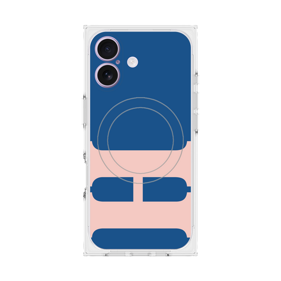 Premium Square Case with MagSafe［ Original - initial color - H navy ］