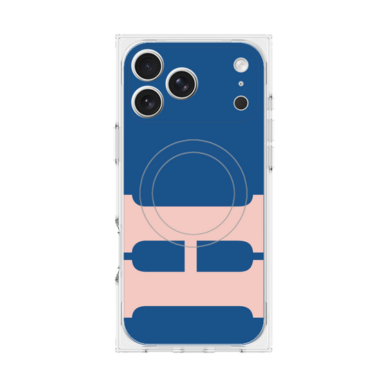 Premium Square Case with MagSafe［ Original - initial color - H navy ］