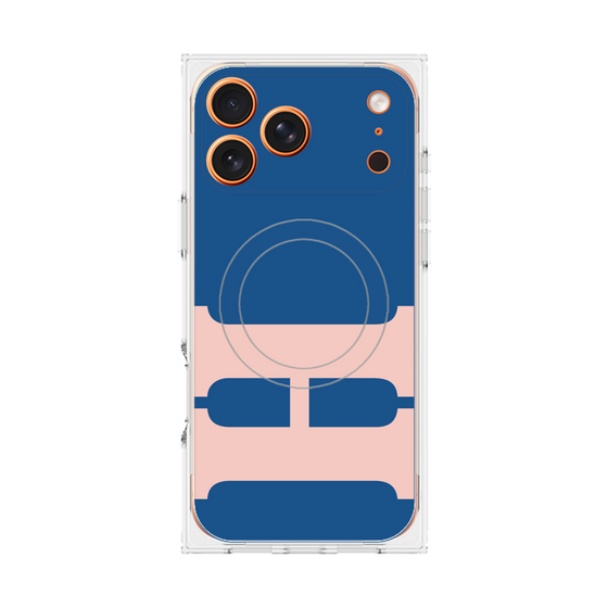 Premium Square Case with MagSafe［ Original - initial color - H navy ］