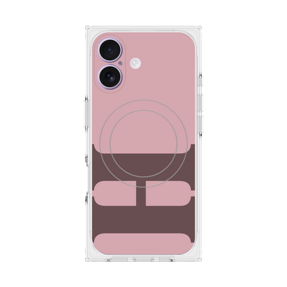 Premium Square Case with MagSafe［ Original - initial color - H dusty pink ］