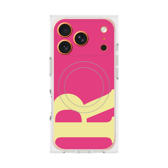 Premium Square Case with MagSafe［ Original - initial color - R pink ］