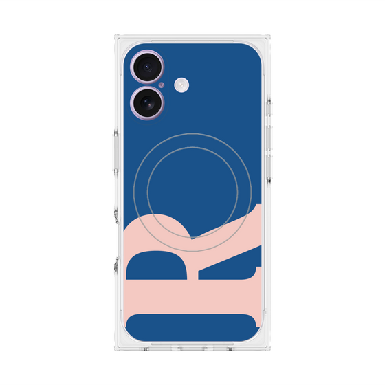 Premium Square Case with MagSafe［ Original - initial color - R navy ］