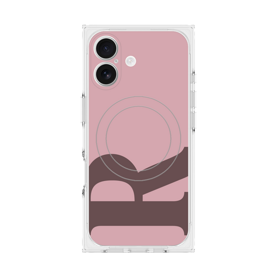 Premium Square Case with MagSafe［ Original - initial color - R dusty pink ］