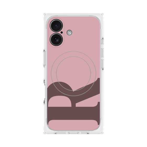 Premium Square Case with MagSafe［ Original - initial color - R dusty pink ］