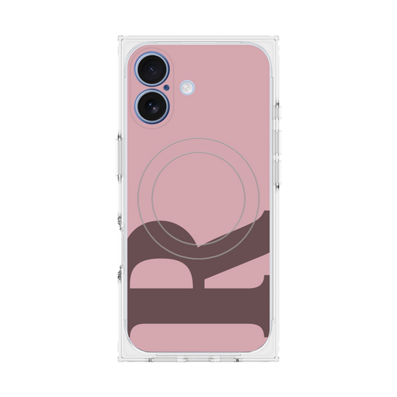 Premium Square Case with MagSafe［ Original - initial color - R dusty pink ］