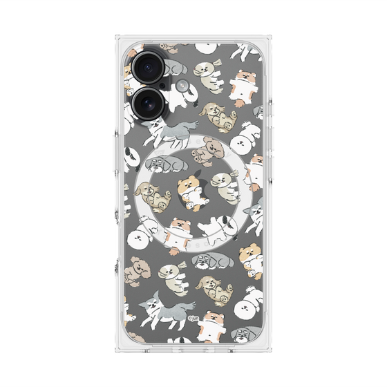 Premium Square Case with MagSafe［ Hello, It's Dog - Nap ］