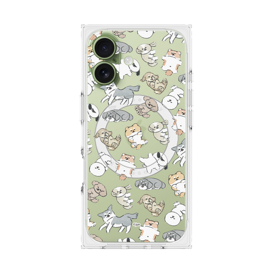 Premium Square Case with MagSafe［ Hello, It's Dog - Nap ］