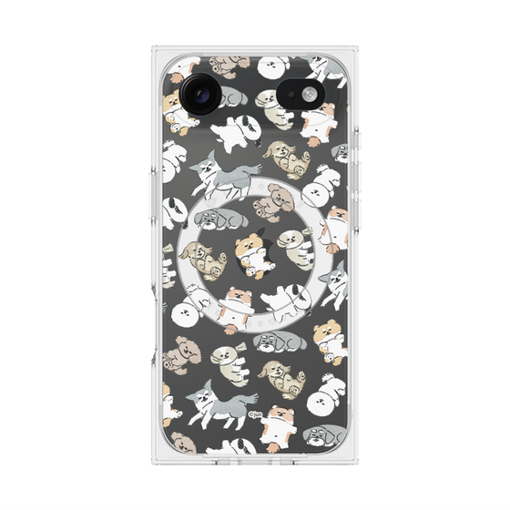 Premium Square Case with MagSafe［ Hello, It's Dog - Nap ］